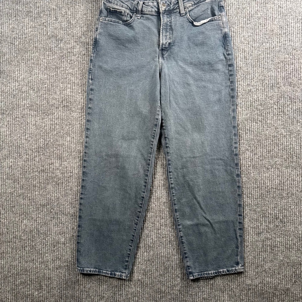 Old Navy OG Loose Jeans Womens 12 Grey Appalachia Storm High Rise Y2K Streetwear